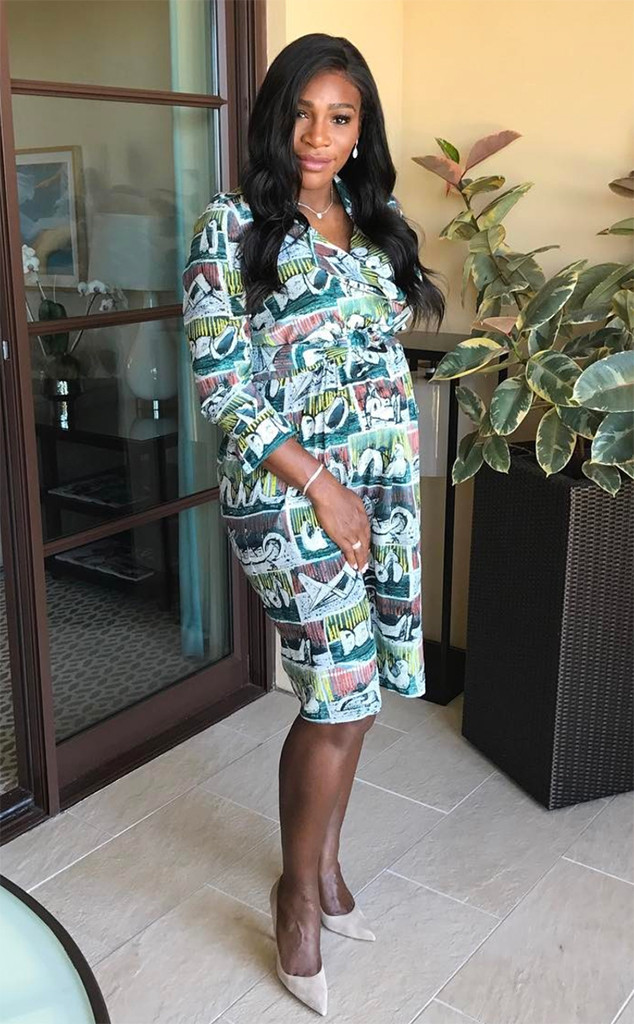 Check Out Serena Williams Grand Slam Pregnancy Style E Online